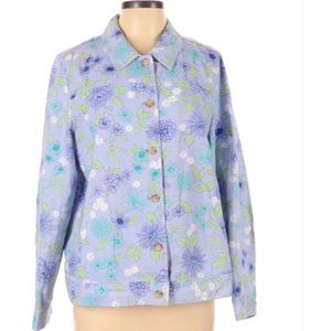 The Tog Shop Button Front Floral Jacket